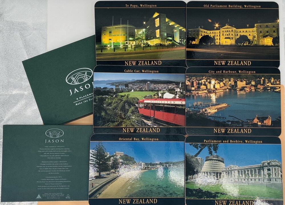 Jason Placemats 6 New New Zealand Picturesque Sites Cork Backed
